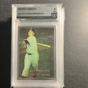 Mickey Mantle 1996 Topps Chrome Commemorative Cards-Graded